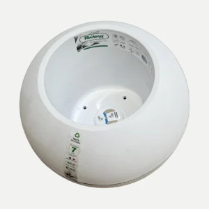 Corbeille blanc realise par Plazur Industries