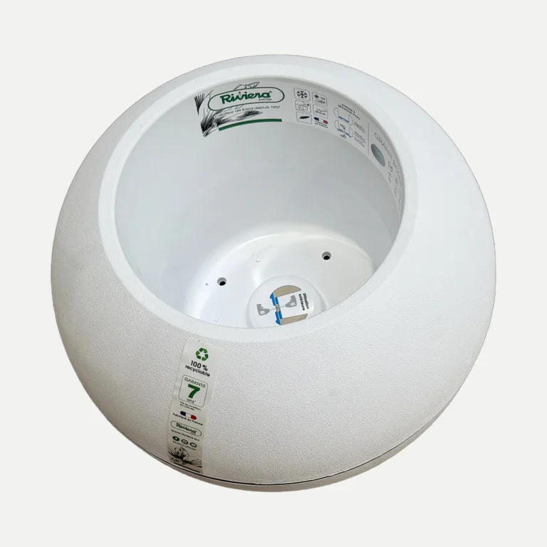 Corbeille blanc realise par Plazur Industries
