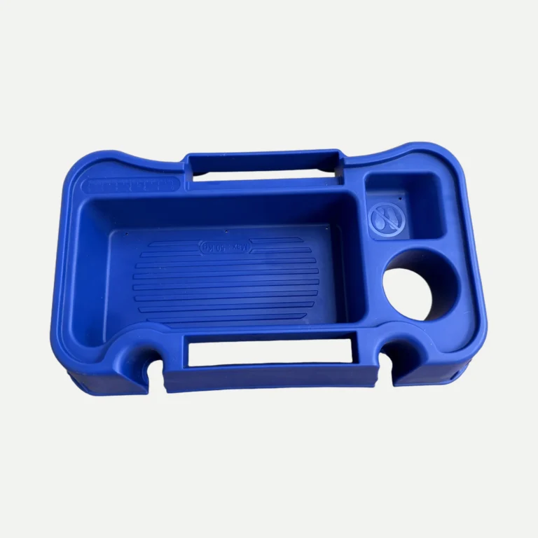 Plateau bleu realise par Plazur Industries